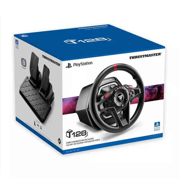 Thrustmaster T128 - Wired USB Steering wheel + Pedals for PC / PS4 / PS5