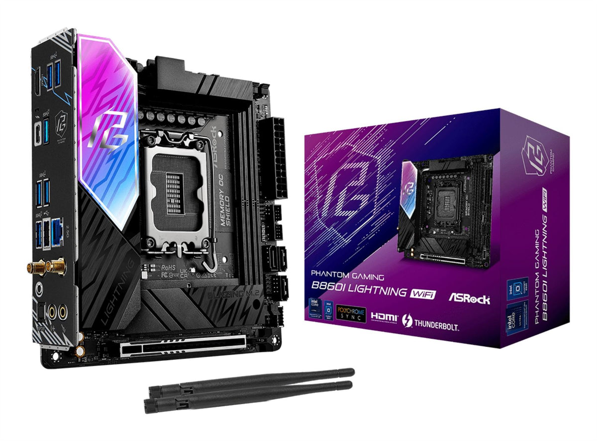 Asrock B860I Lightning WiFi Intel B860 LGA 1851 (Socket V1) mini ITX