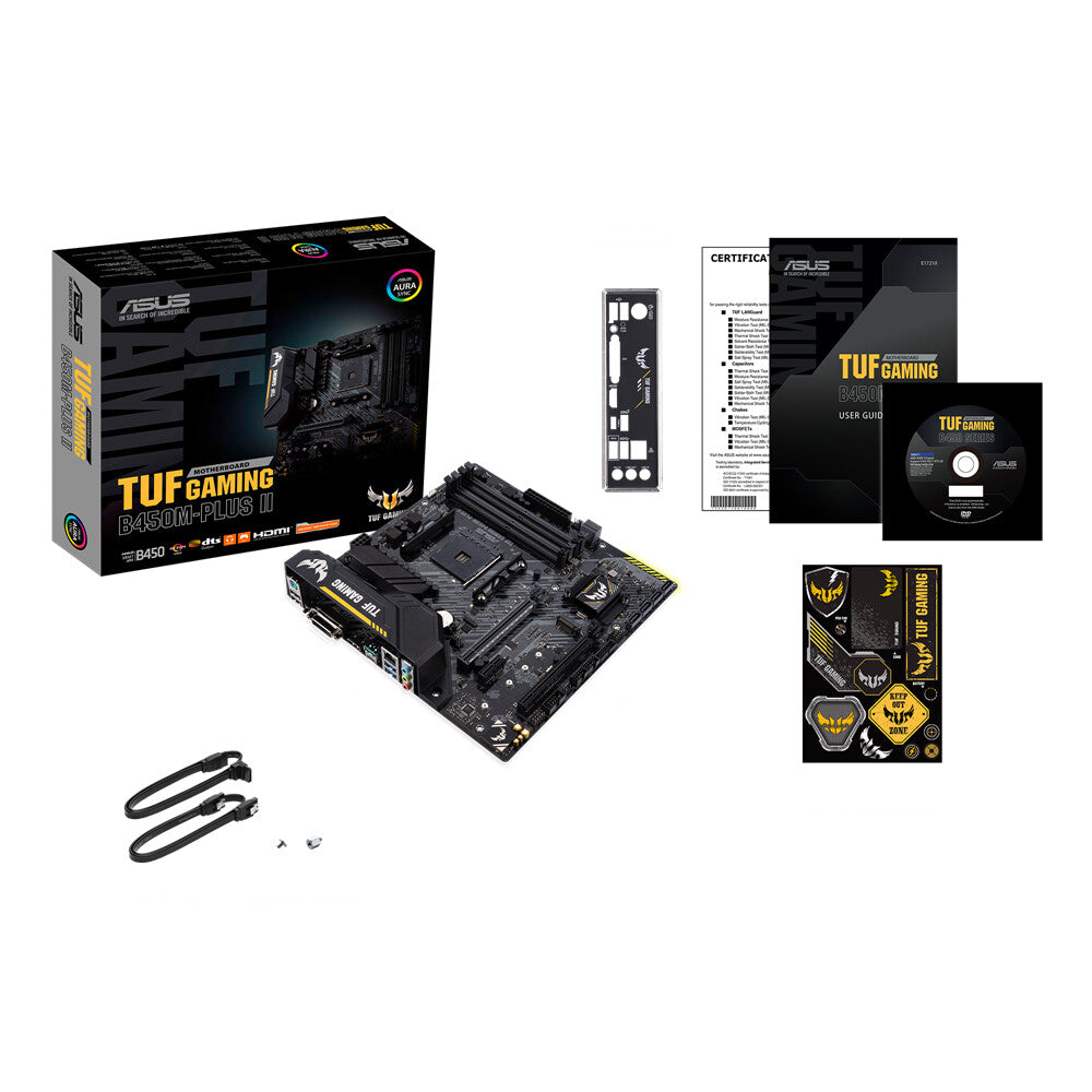 ASUS TUF Gaming B450M-Plus II micro ATX motherboard - AMD B450 Socket AM4