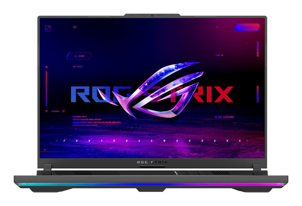 ASUS ROG Strix G16 G614PR-RV003W Copilot+ PC AMD Ryzen™ 9 7940HX Laptop 40.6 cm (16") WUXGA 32 GB DDR5-SDRAM 1 TB SSD NVIDIA GeForce RTX 5070 Ti Wi-Fi 6E (802.11ax) Windows 11 Home Belgian Black, Grey