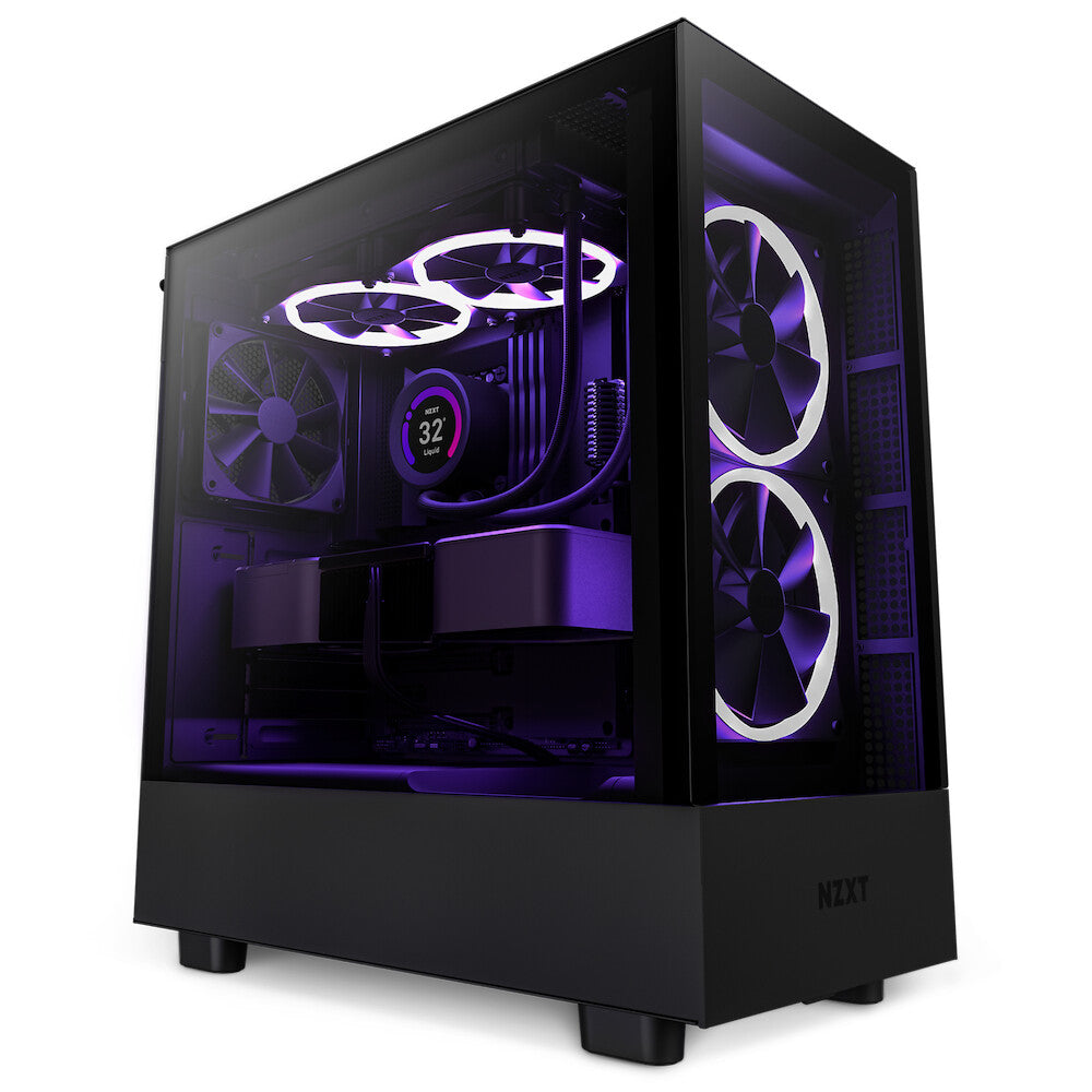 NZXT H5 Elite - ATX Mid Tower Case in Black / Transparent