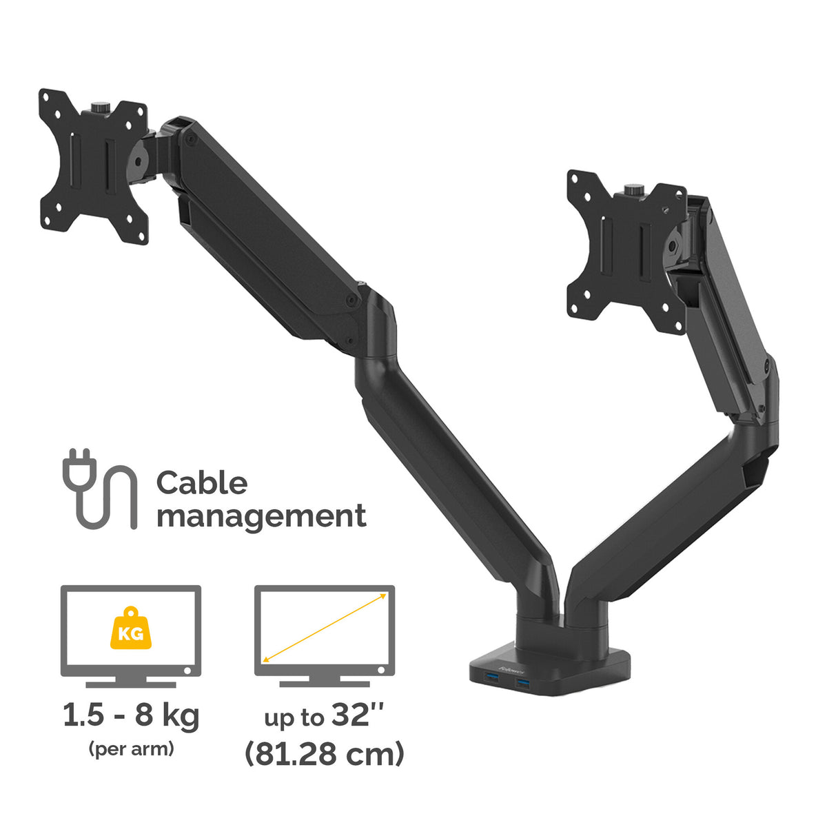 Fellowes Platinum Series 8042501 - Desk monitor mount for upto 81.3 cm (32")