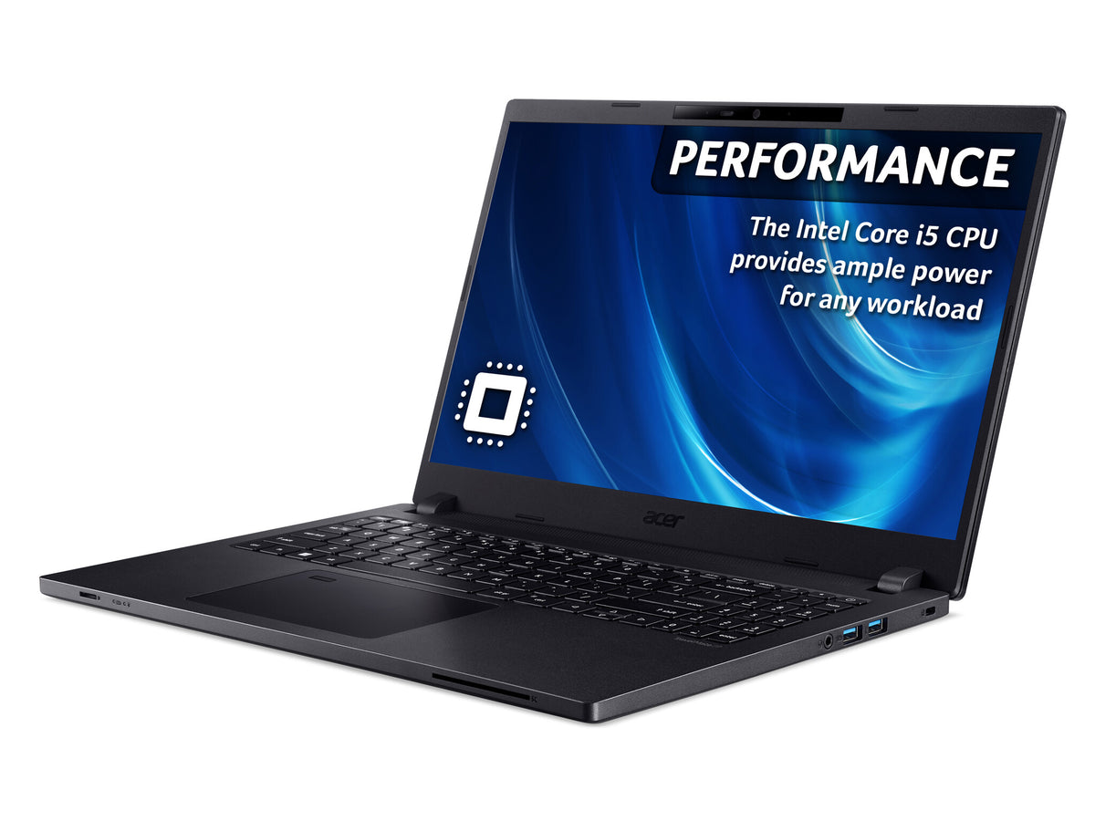 Acer TravelMate P2 TMP215-54 Laptop - 39.6 cm (15.6") - Intel® Core™ i5-1235U - 16 GB DDR4-SDRAM - 512 GB SSD - Wi-Fi 6 - Windows 11 Pro - Black