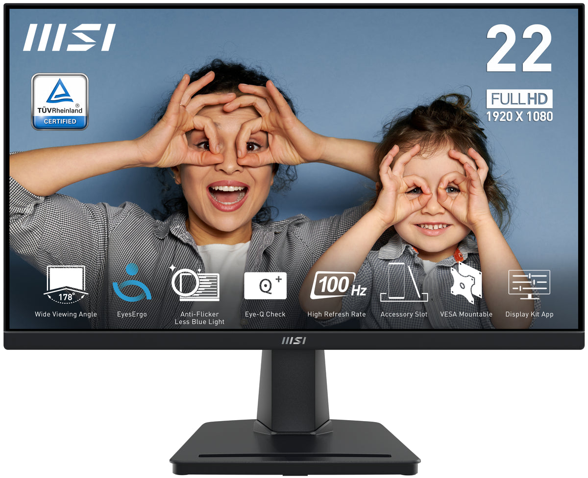 MSI Pro MP225V - 54.5 cm (21.4&quot;) - 1920 x 1080 pixels FHD LCD Monitor