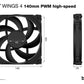 be quiet! SILENT WINGS 4 - PWM Computer Case Fan in Black - 140mm