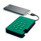 iStorage diskAshur2 - Secure Encrypted External hard drive in Green - 500 GB