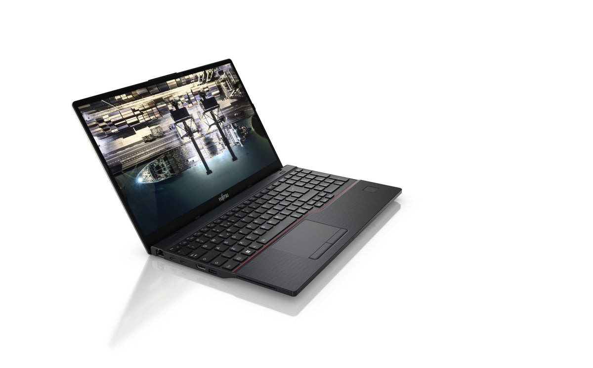Fujitsu LifeBook E5512 Laptop - 39.6 cm (15.6") - Intel® Core™ i7-1255U - 16 GB DDR4-SDRAM - 512 GB SSD - Wi-Fi 6E - Windows 11 Pro - Black