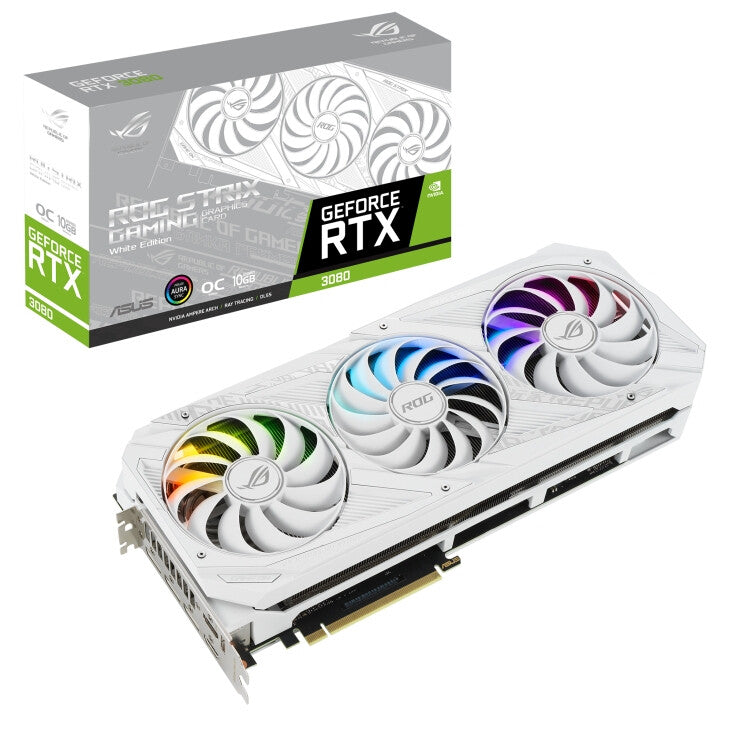 ASUS ROG STRIX "White Edition" - NVIDIA 10 GB GDDR6X GeForce RTX 3080 graphics card
