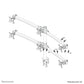 Neomounts FPMA-D700D6 - Desk monitor mount for 48.3 cm (19") to 68.6 cm (27")