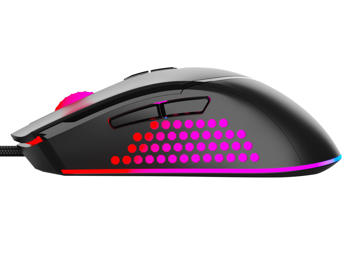 Sandberg Azazinator - USB Wired Gaming Mouse in Black - 6,400 DPI