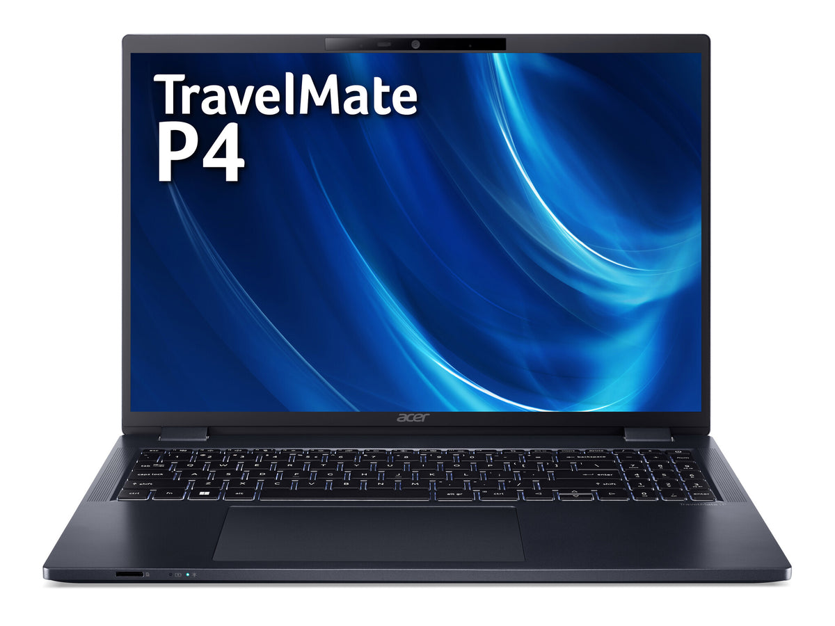 Acer TravelMate P4 TMP416-51 Laptop - 40.6 cm (16&quot;) - Intel® Core™ i7-1270P - 16 GB DDR4-SDRAM - 512 GB SSD - Wi-Fi 6E - Windows 11 Pro - Blue