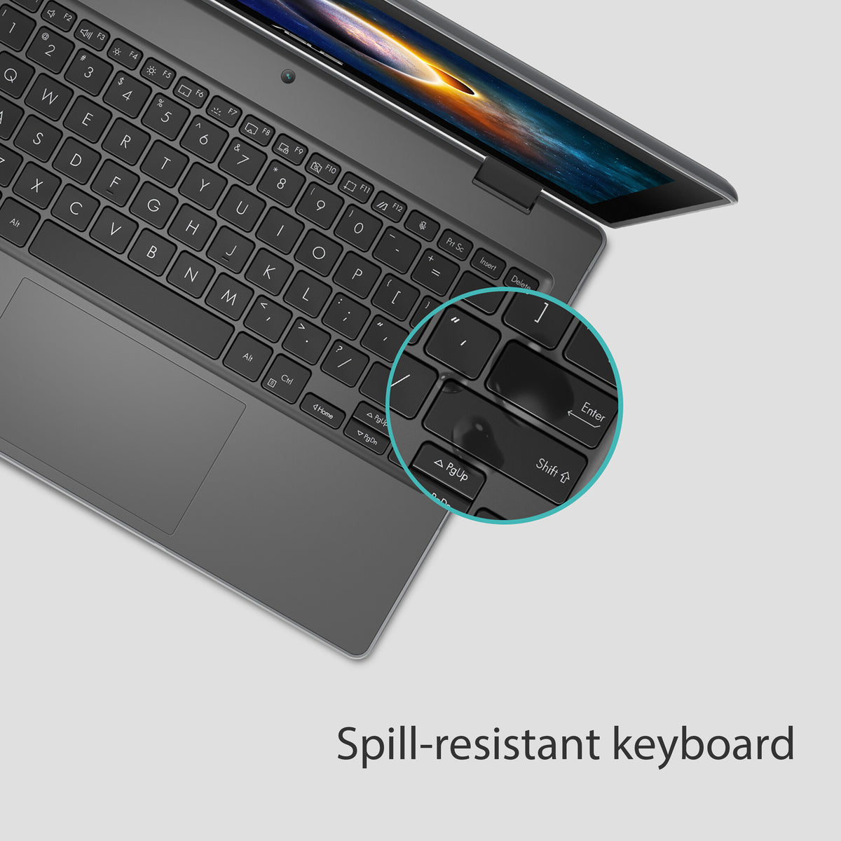 ASUS BR1100F-CS81XA-3Y Hybrid (2-in-1) - 29.5 cm (11.6") - Touchscreen - Intel® Celeron® N4500 - 8 GB DDR4-SDRAM - 128 GB eMMC - Wi-Fi 6 - Windows 11 Pro Academic - Grey