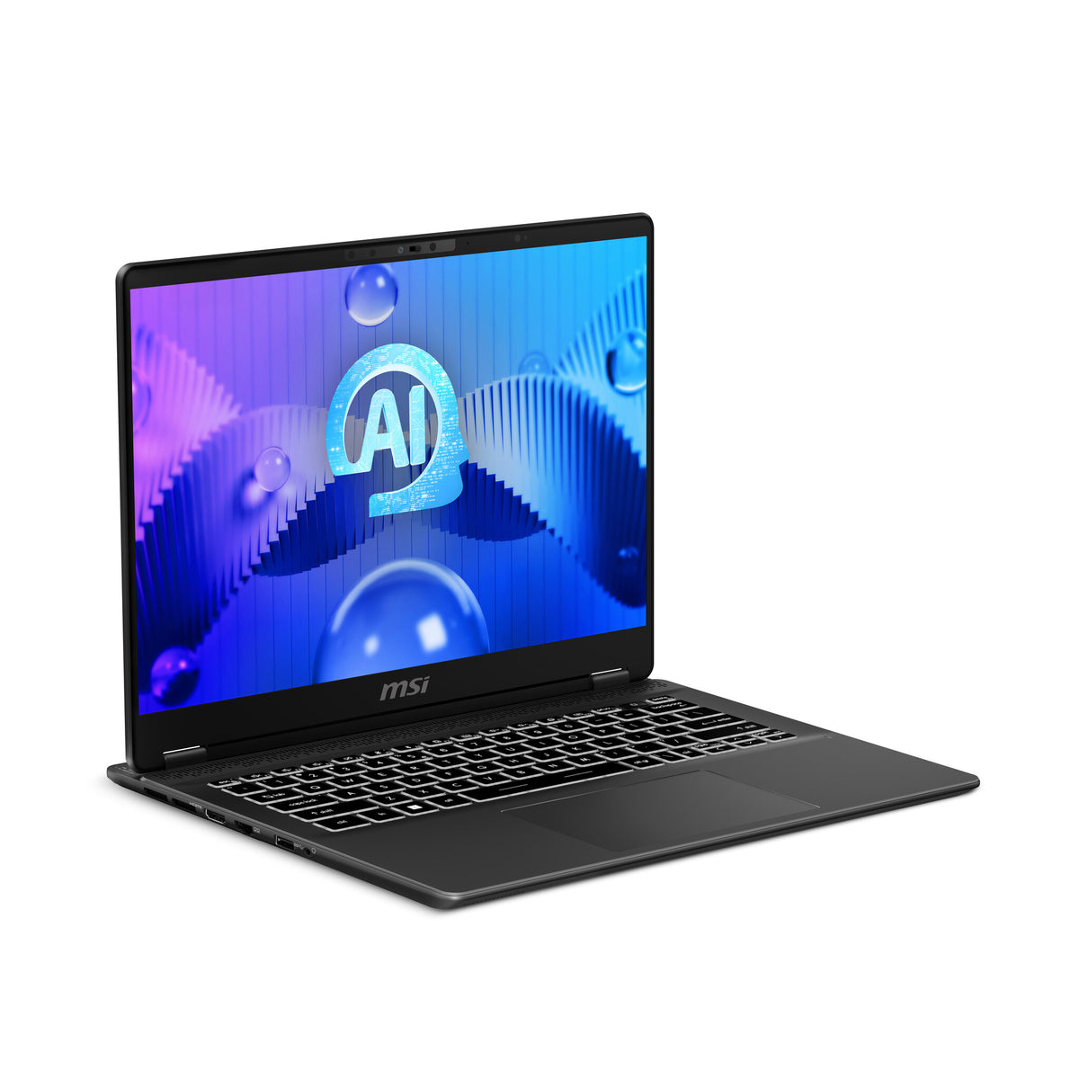 MSI Prestige 14 AI Studio Laptop - 35.6 cm (14&quot;) - Intel Core Ultra 7 155H - 32 GB DDR5-SDRAM - 1 TB SSD - NVIDIA GeForce RTX 4050 - Wi-Fi 7 - Windows 11 Pro - Grey
