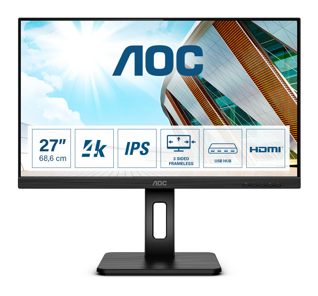 AOC P2 U27P2 - 68.6 cm (27") - 3840 x 2160 pixels 4K Ultra HD Monitor