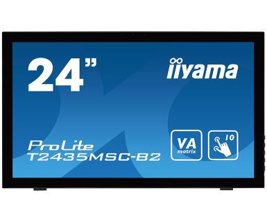 iiyama ProLite T2435MSC-B2 Computer Monitor 59.9 cm (23.6") 1920 x 1080 pixels Full HD LED Touchscreen Black