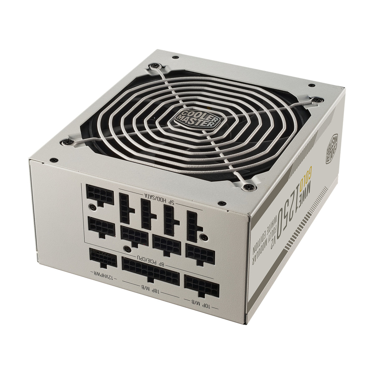 Cooler Master MWE - 1250W 80+ Gold Fully Modular Power Supply Unit - White Version