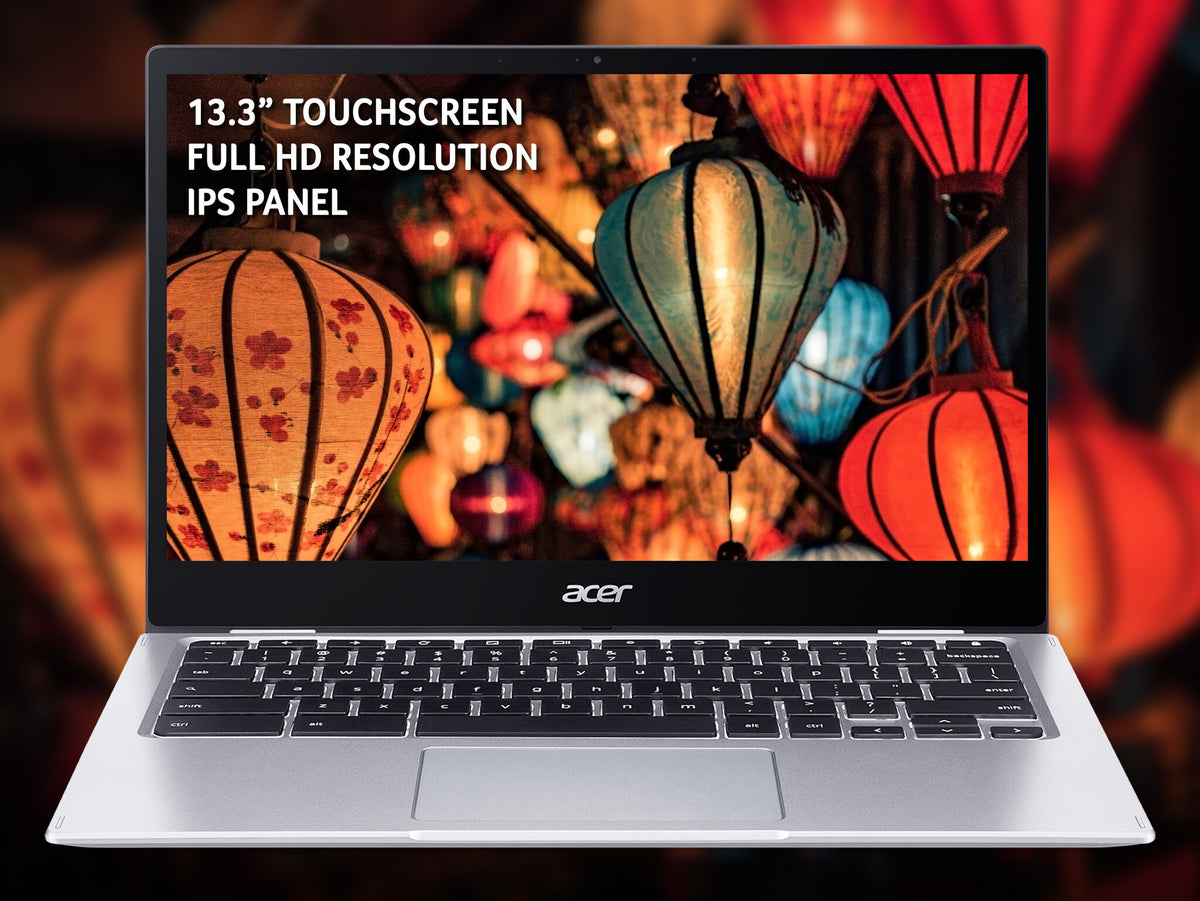 Acer Chromebook Spin 513 CP513-1H Laptop - 33.8 cm (13.3") -  Touchscreen - Qualcomm Snapdragon 7c (Gen 2) - 8 GB LPDDR4x-SDRAM - 64 GB eMMC - Wi-Fi 5 - Chrome OS - Silver