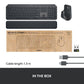 Logitech MX Keys S Combo for Business (Gen 2) -  RF Wireless + Bluetooth Mouse + Wireless QWERTY US International Keyboard