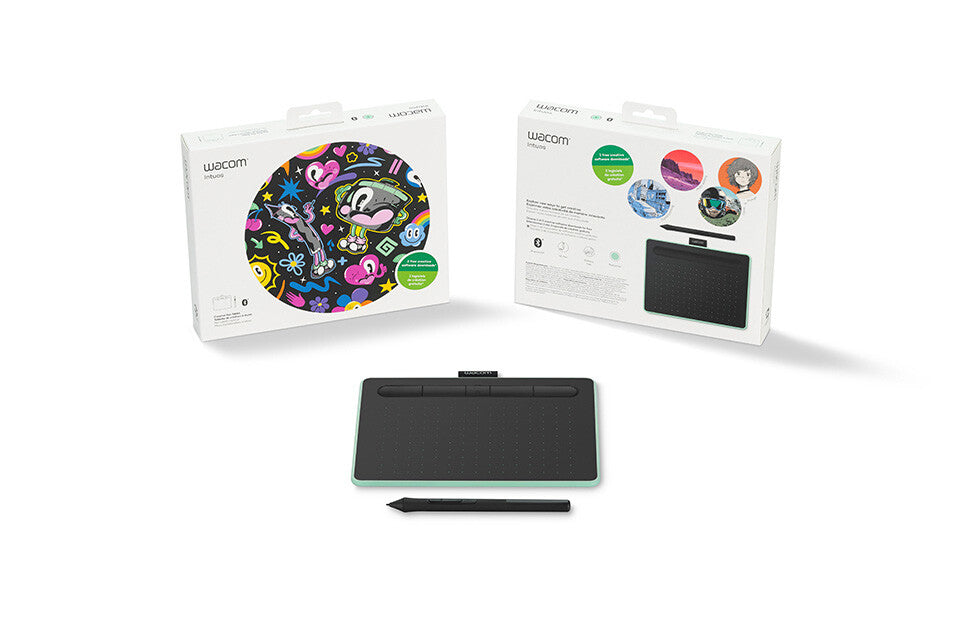 Wacom Intuos S graphic tablet - 2540 lpi 152 x 95 mm USB/Bluetooth