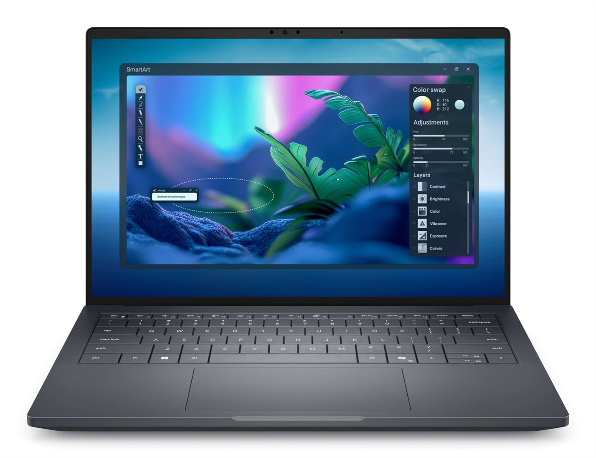 DELL Pro Max 14 Premium MA14250 Intel Core Ultra 7 265H Laptop 35.6 cm (14") Full HD+ 32 GB LPDDR5x-SDRAM 1 TB SSD NVIDIA RTX PRO 1000 Blackwell Wi-Fi 7 (802.11be) Windows 11 Pro UK English Grey