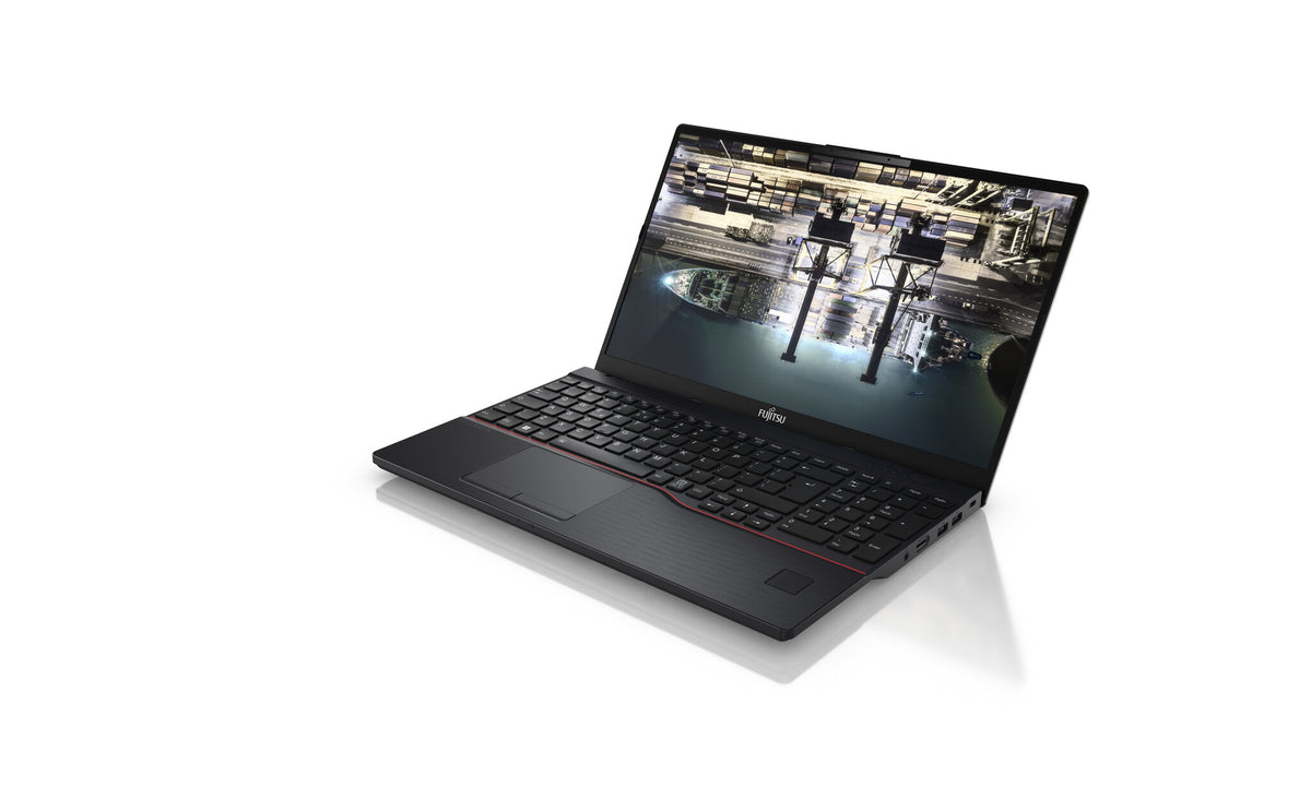 Fujitsu LifeBook E5512 Laptop - 39.6 cm (15.6") - Intel® Core™ i7-1255U - 16 GB DDR4-SDRAM - 512 GB SSD - Wi-Fi 6E - Windows 11 Pro - Black