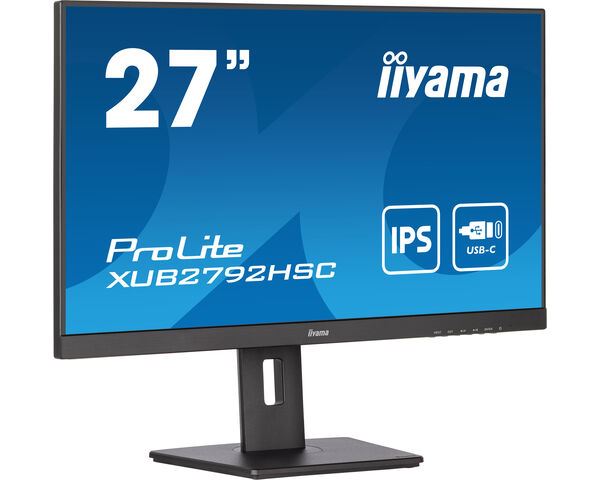 iiyama ProLite XUB2792HSC-B5 LED display 68.6 cm (27") 1920 x 1080 pixels Full HD Black Monitor