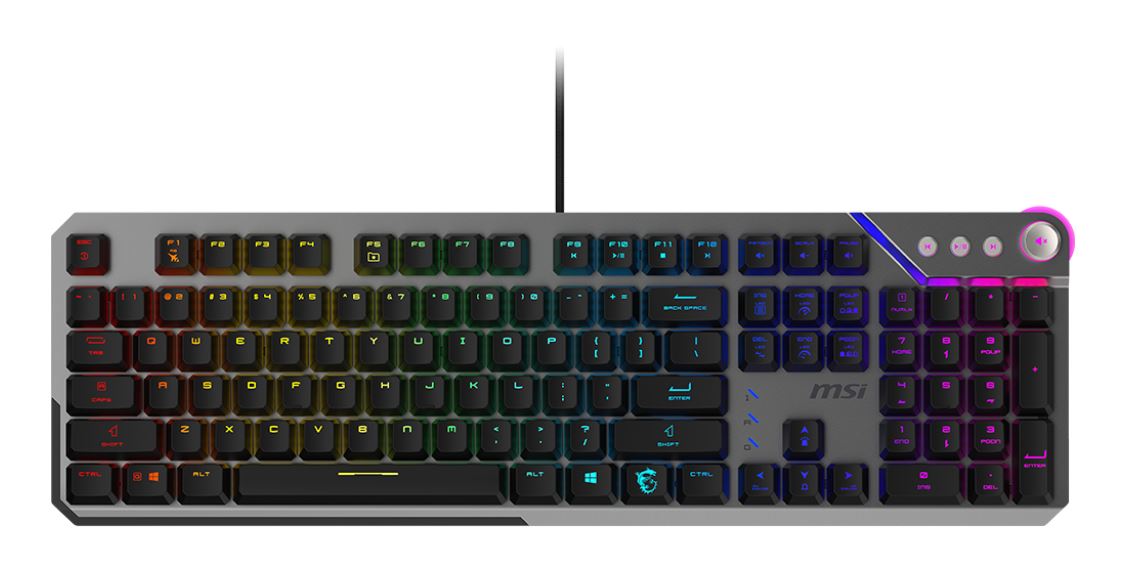 MSI STRIKE 600 SILENT UK keyboard Gaming USB QWERTY UK International Black