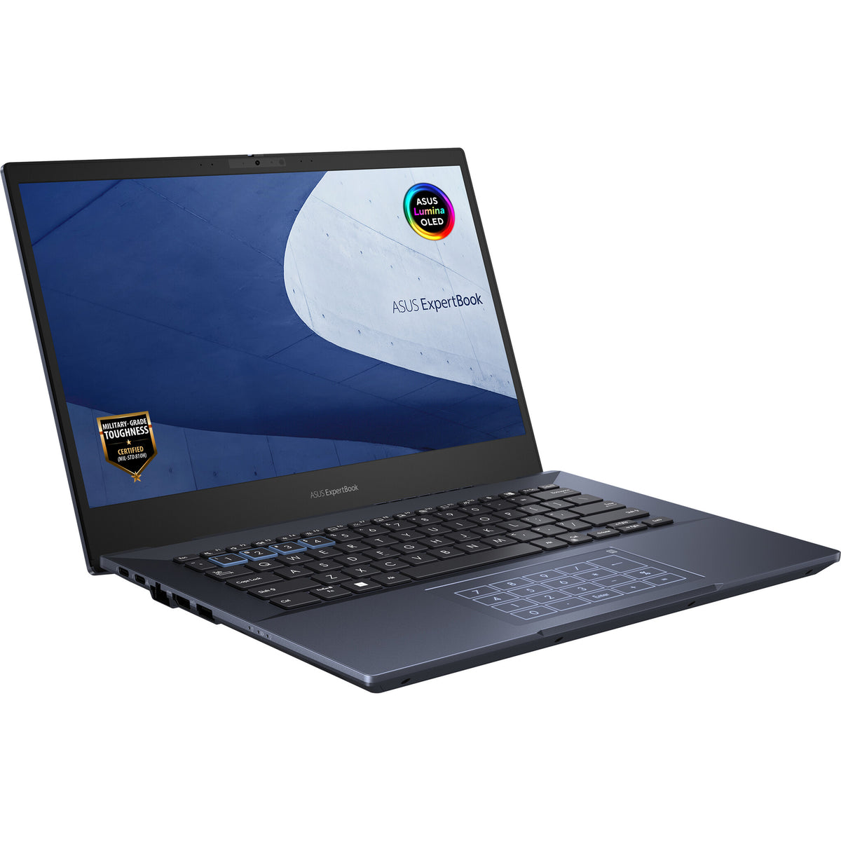 ASUS ExpertBook B5 OLED Laptop - 40.6 cm (16") - Intel® Core™ i5-1240P - 8 GB DDR5-SDRAM - 256 GB SSD - Wi-Fi 6E - Windows 11 Pro - Black