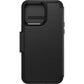 OtterBox Strada Series Folio with MagSafe for iPhone 15 Pro Max in Shadow (Black)