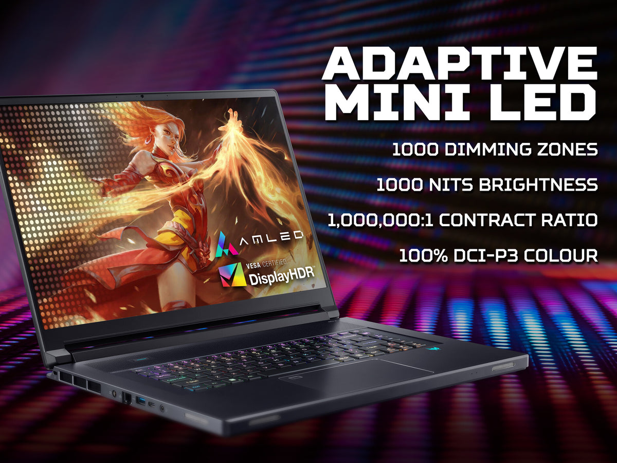 Acer Predator Triton 17X - 43.2 cm (17") - Intel® Core™ i9-13900HX - 64GB DDR5-SDRAM - 4TB NVMe SSD - NVIDIA GeForce RTX 4090 - Wi-Fi 6E - Windows 11 Home - Black