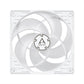 ARCTIC P12 PWM PST - Computer Case Fan in White / Transparent - 120mm