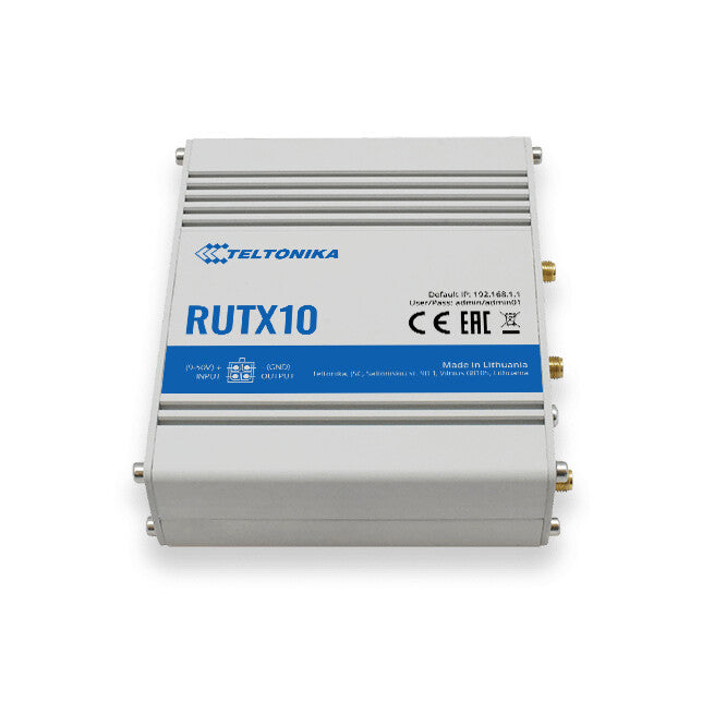 Teltonika RUTX10 wireless router Gigabit Ethernet Dual-band (2.4 GHz / 5 GHz) Grey