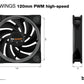be quiet! Light Wings ARGB PWM High Speed - Computer Case Fan - 120mm
