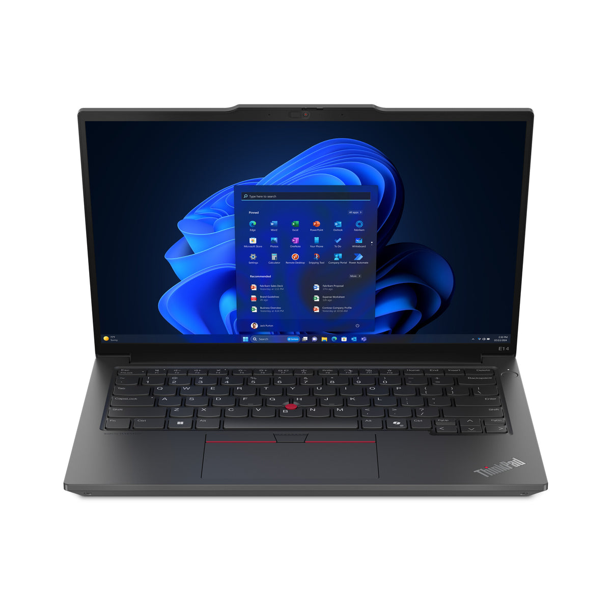 Lenovo ThinkPad E14 Laptop - 35.6 cm (14") - AMD Ryzen™ 5 7535HS - 16 GB DDR5-SDRAM - 256 GB SSD - Wi-Fi 6E - Windows 11 Pro - Black