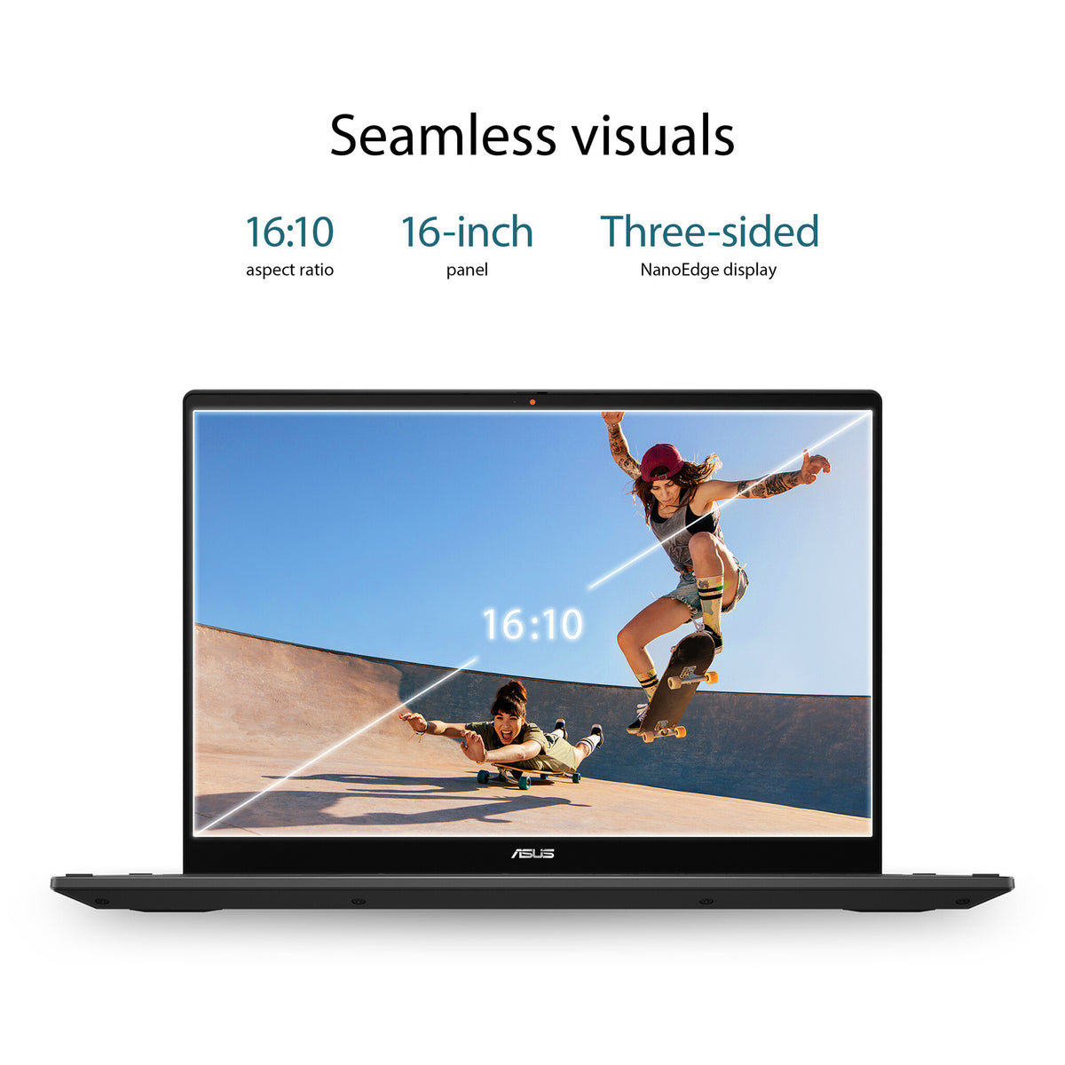 ASUS Chromebook Flip CX5 - 40.6 cm (16") - Touchscreen - Intel® Core™ i5-1235U - 8 GB LPDDR4x-SDRAM - 256 GB SSD - Wi-Fi 6E - ChromeOS - Grey