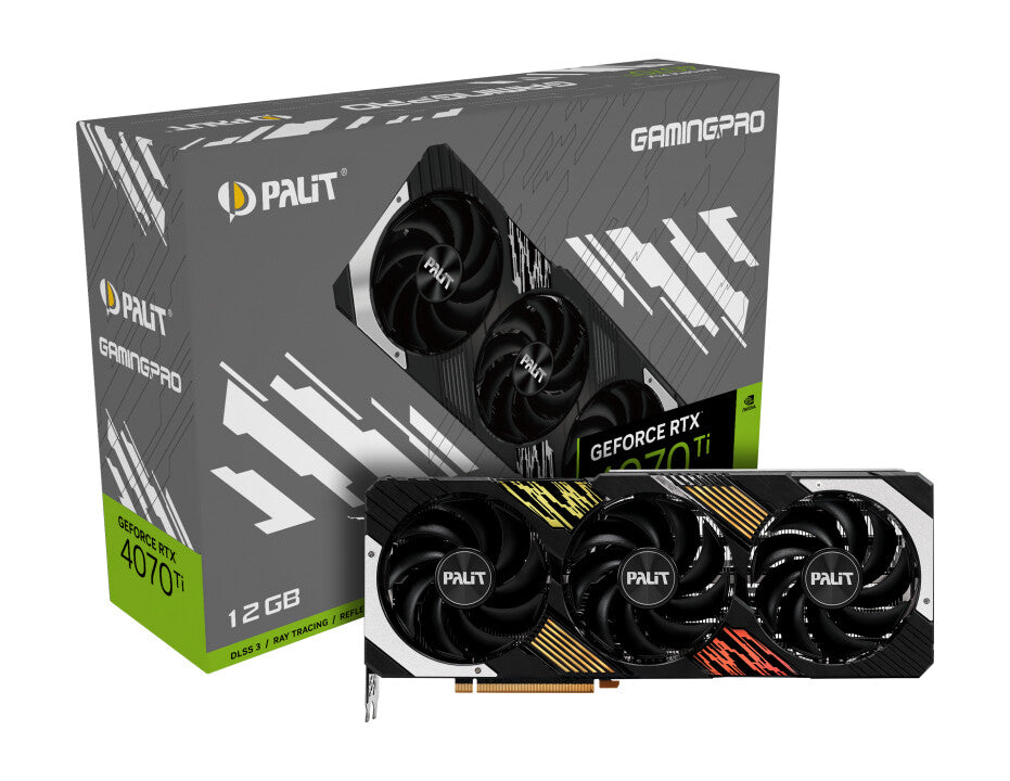 Palit GamingPro - NVIDIA 12 GB GDDR6X GeForce RTX 4070 Ti graphics card
