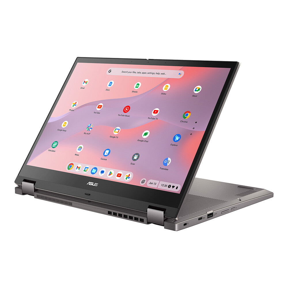 ASUS Chromebook CM34 Flip - 35.6 cm (14&quot;) - Touchscreen - AMD Ryzen™ 3 7320C - 8 GB LPDDR5-SDRAM - 128 GB SSD - Wi-Fi 6 - ChromeOS - Grey
