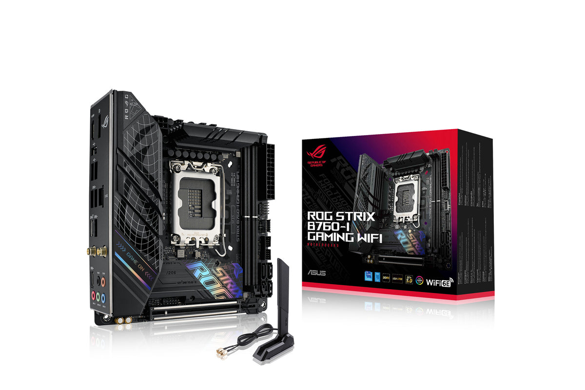 ASUS ROG STRIX B760-I GAMING WIFI mini ITX Motherboard - Intel B760 LGA 1700
