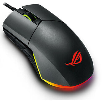 ASUS ROG Pugio II - Ambidextrous RF Wireless + Bluetooth + USB Type-A Optical Mouse - 16,000 DPI