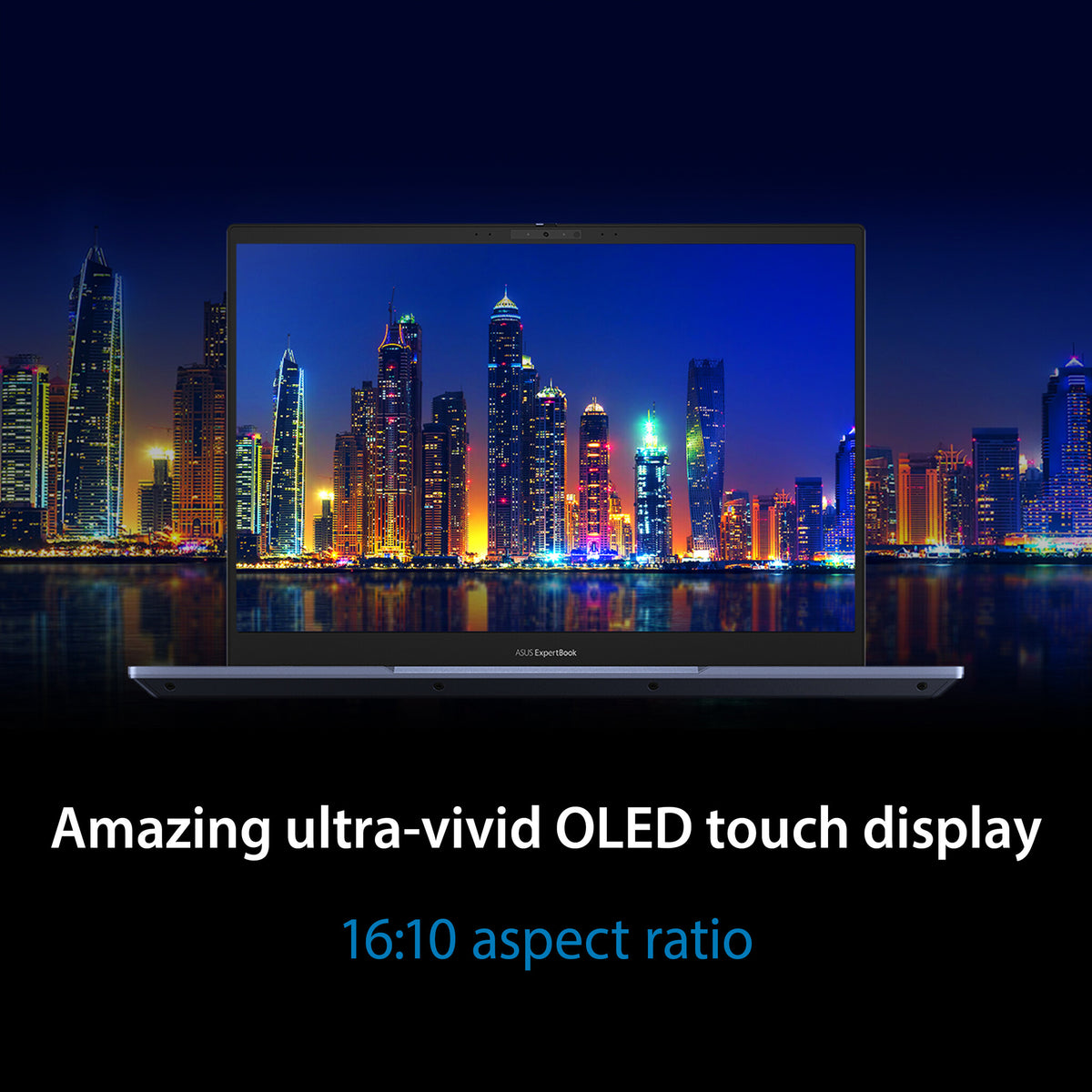 ASUS ExpertBook B5 OLED Laptop - 40.6 cm (16") - Intel® Core™ i5-1240P - 8 GB DDR5-SDRAM - 256 GB SSD - Wi-Fi 6E - Windows 11 Pro - Black