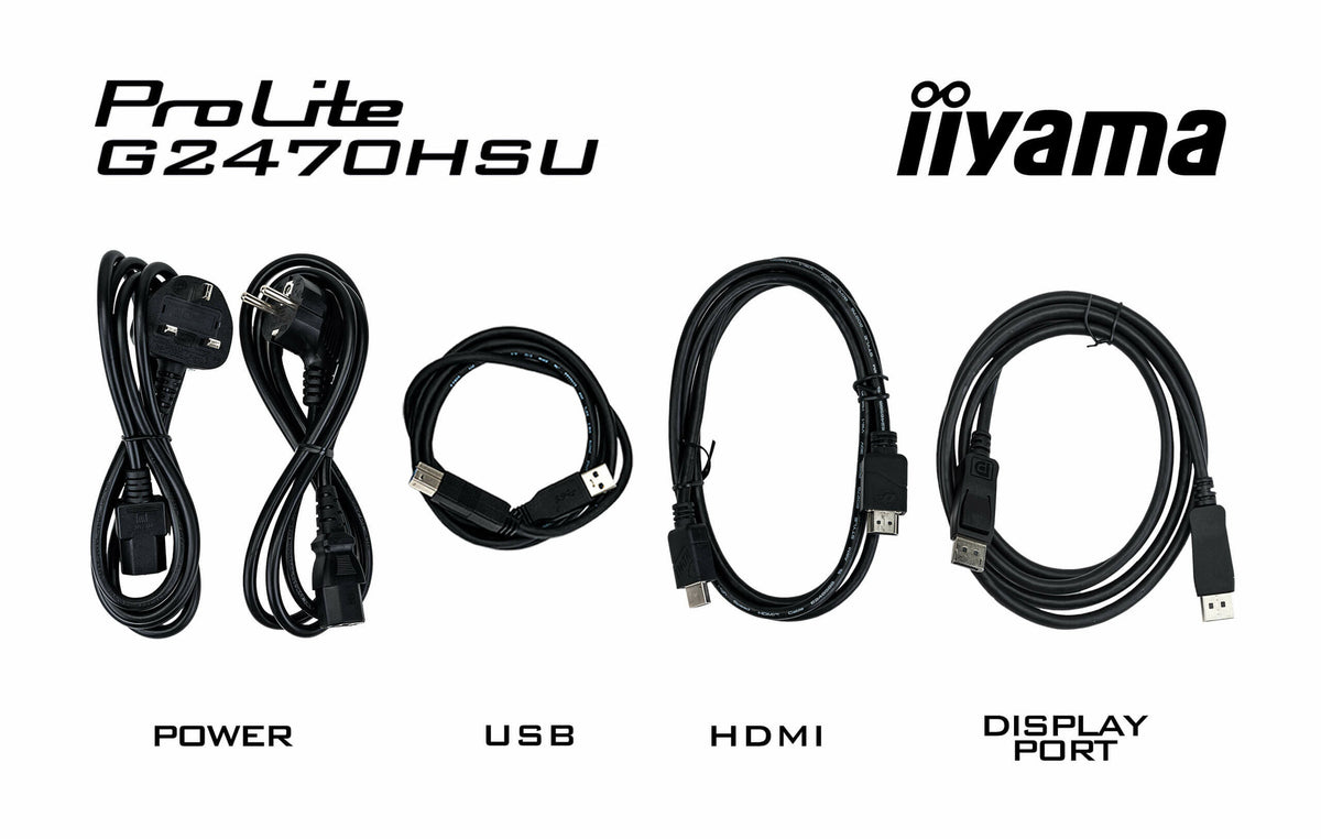 iiyama G-MASTER G2470HSU-B6 - 60.5 cm (23.8") - 1920 x 1080 pixels Full HD LCD Monitor