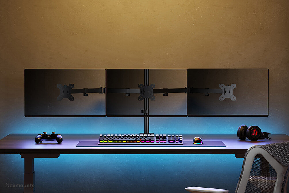 Neomounts FPMA-D550D3BLACK - Desk monitor mount for 25.4 cm (10") to 68.6 cm (27")