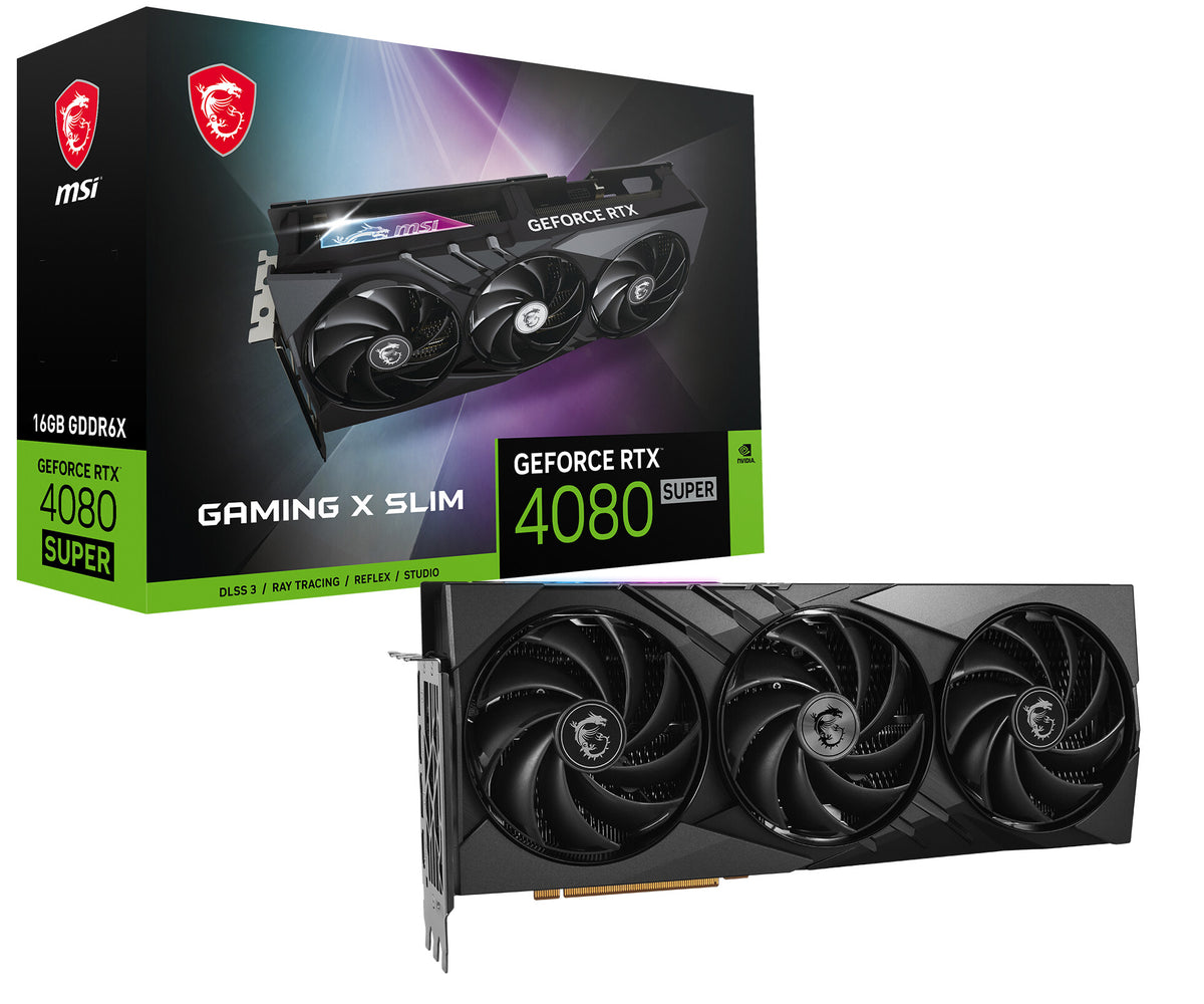 MSI GAMING X SLIM - NVIDIA 16 GB GDDR6X GeForce RTX 4080 SUPER graphics card