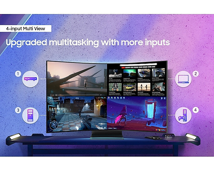 Samsung Odyssey Ark - 139.7 cm (55") - 3840 x 2160 pixels 4K Ultra HD LED Monitor