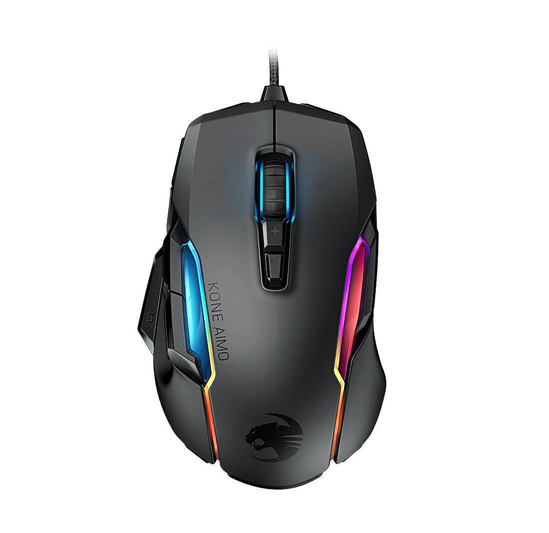 ROCCAT Kone AIMO Remastered - Wired USB Type-A Optical Gaming Mouse in Black - 16,000 DPI