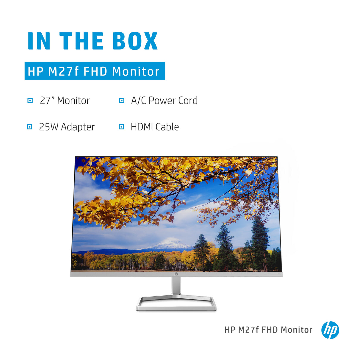 HP M27F - 68.6 cm (27") - 1920 x 1080 pixels Full HD LCD Monitor