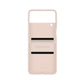 Samsung Flap Leather Cover for Galaxy Z Flip4 in Peach
