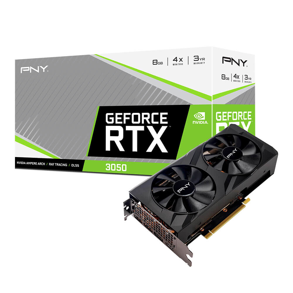 PNY VERTO - NVIDIA 8 GB GDDR6 GeForce RTX 3050 graphics card