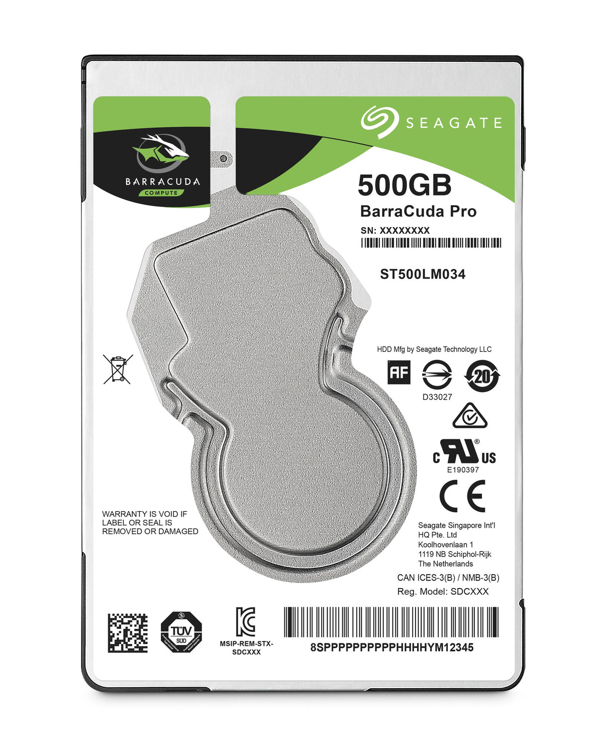 Seagate Barracuda Pro - 7.2K RPM Serial ATA III 2.5" HDD - 500 GB
