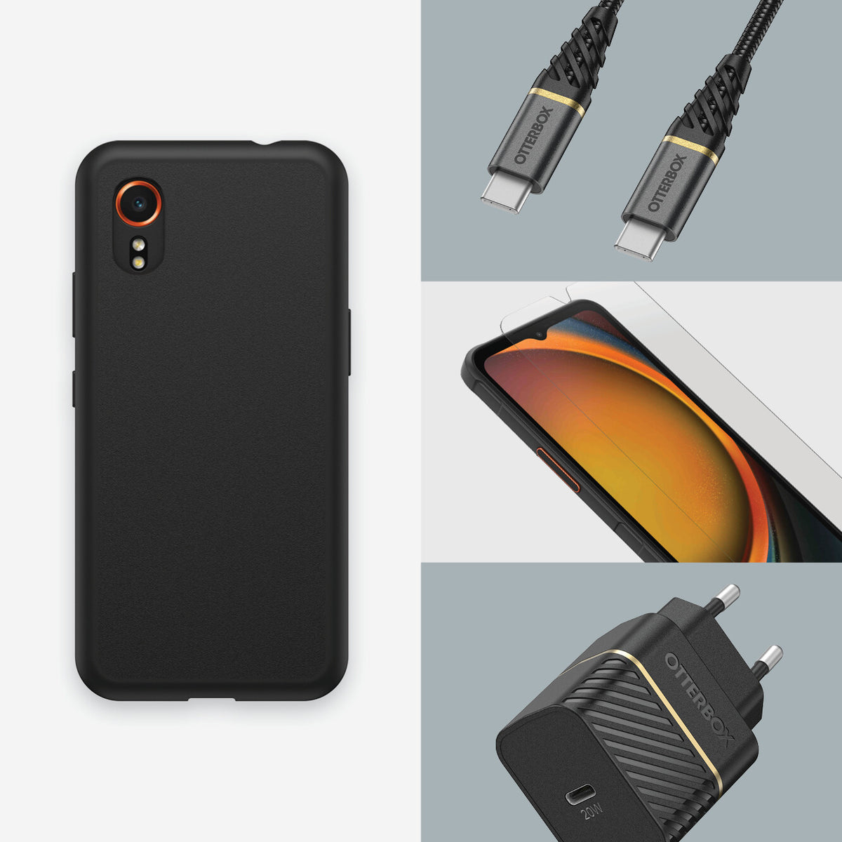 OtterBox React Series for Galaxy XCover 7 in Black